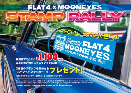 FLAT 4 x MOONEYES STAMP RALLY